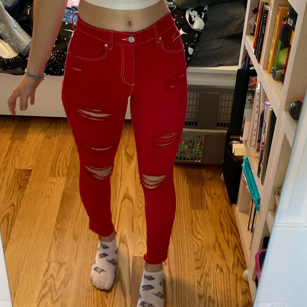 Garage Red Jeans